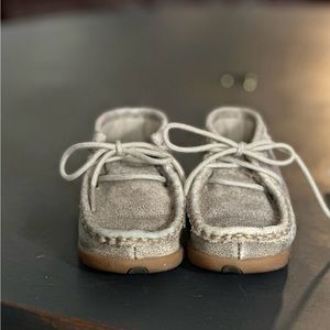 Twisted X toddler boys Dusty Tan leather Driving Moc, 6M